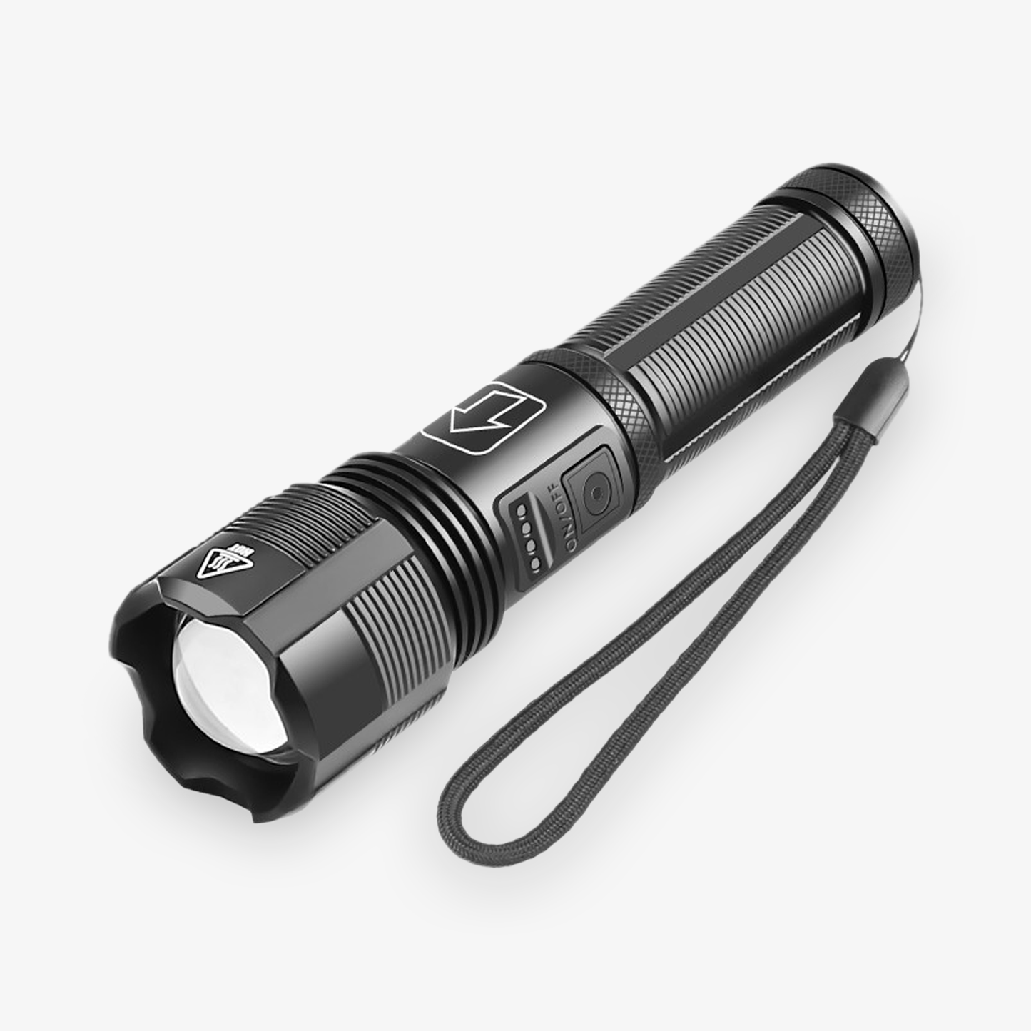 Rechargeable USB LED Zoomable Flashlight, 3000 lumens, Li-ion 18650 Battery
